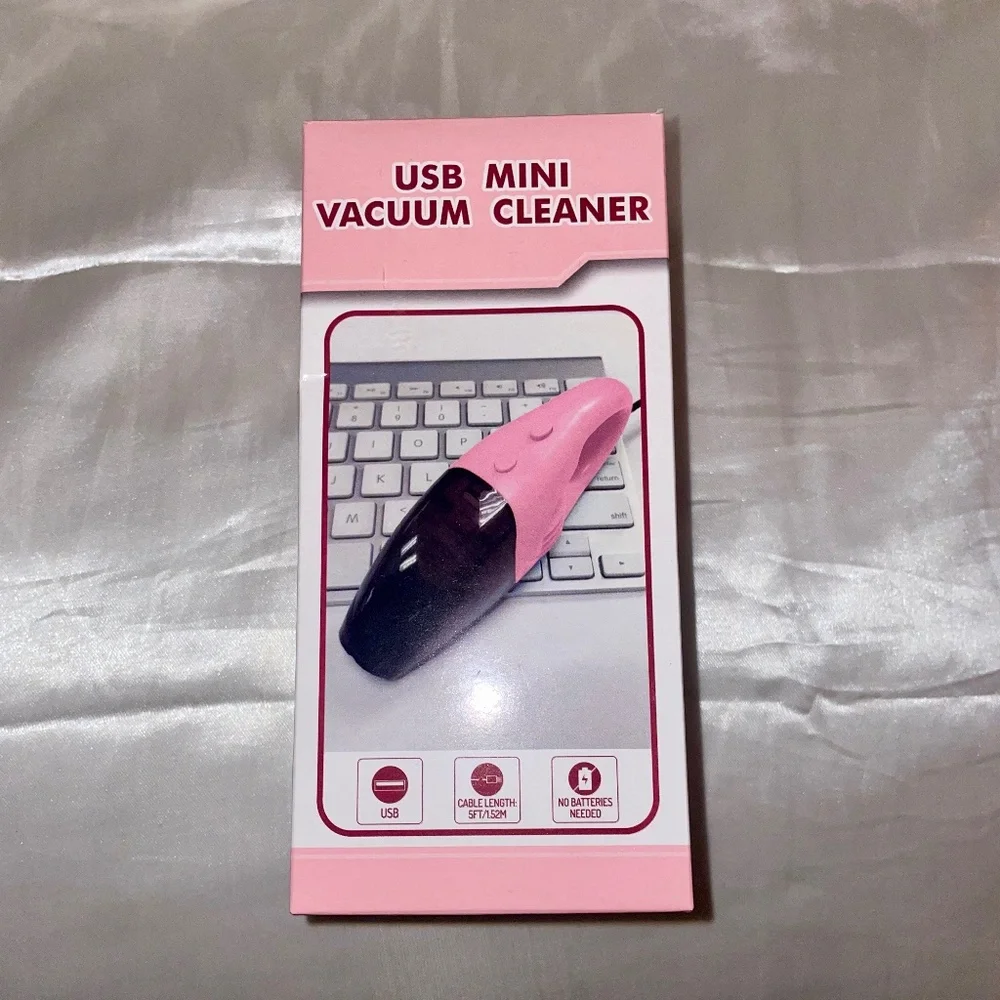 USB Mini Vacuum Cleaner (pink)